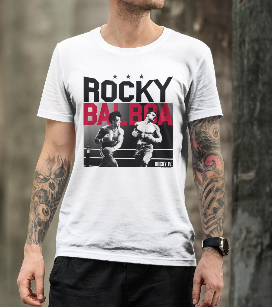 Rocky Balboa And Ivan Drago Fight Scene From Rocky IV Classic Look 30181 T-Shirt
