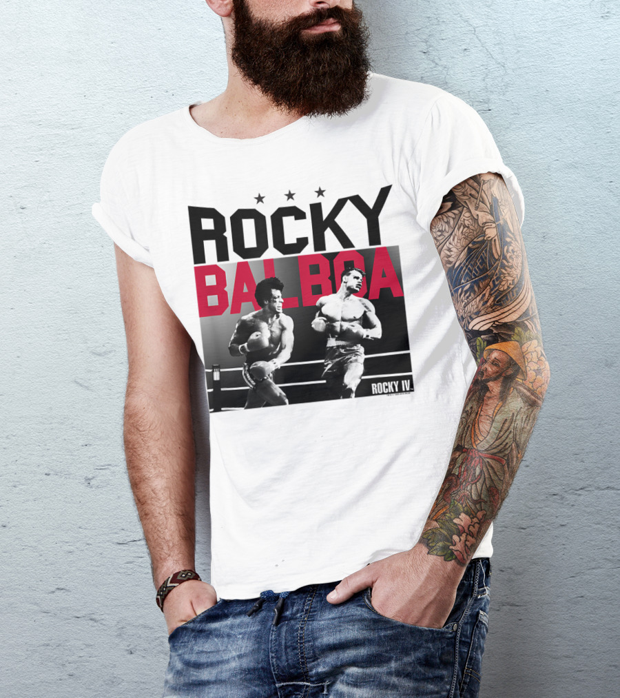 Rocky Balboa And Ivan Drago Fight Scene From Rocky IV Classic Look 30181 T-Shirt