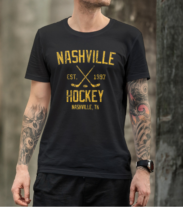 Nashville Hockey Est. 1997 Nashville TN Vintage T-Shirt