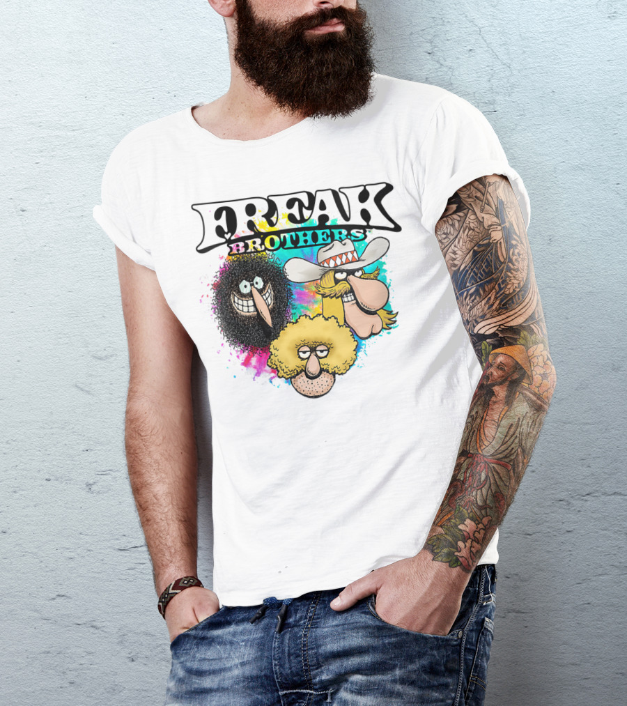 Freak Brothers Colorful Trio Faces T-Shirt