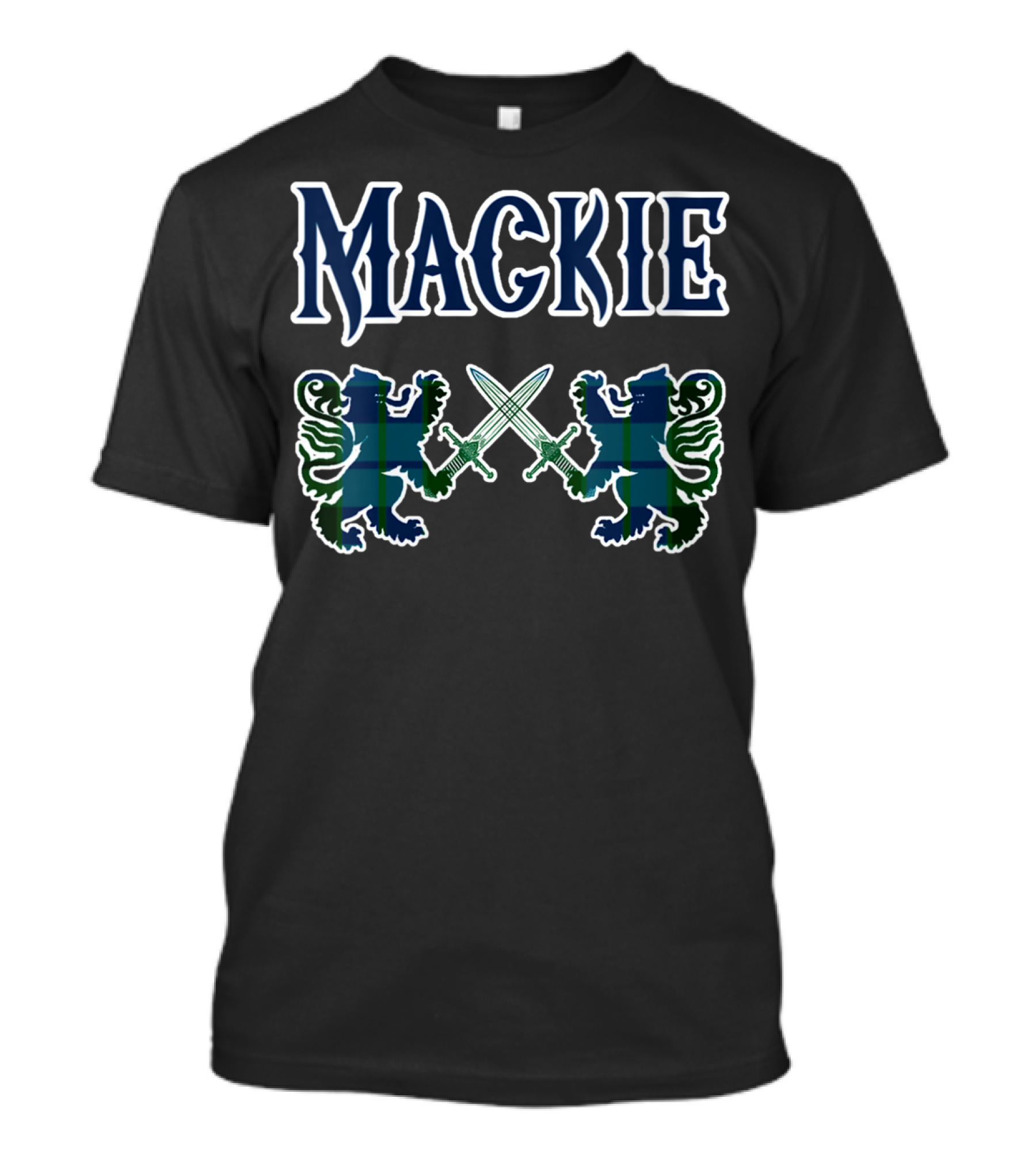Mackie Scottish Clan Lion Tartan Heraldry T-Shirt