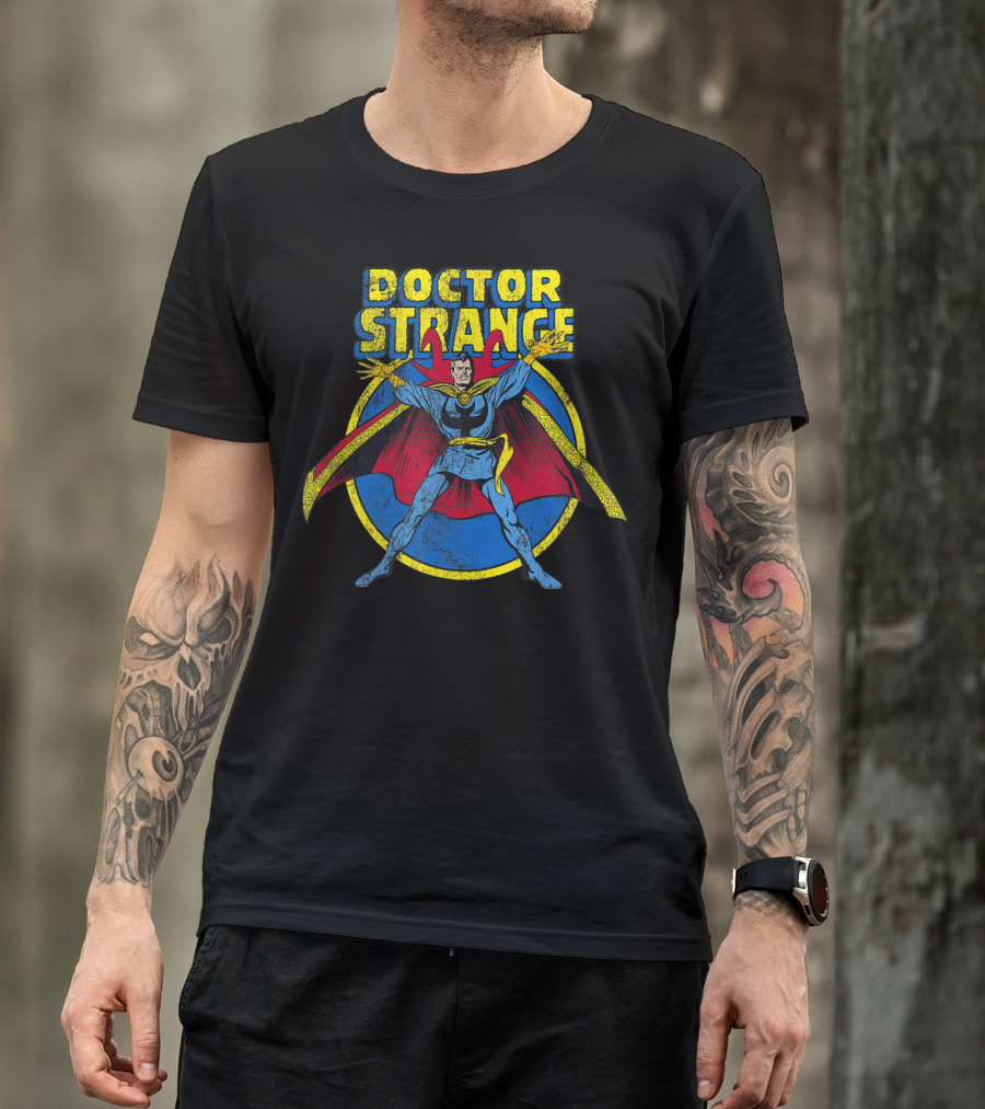 Doctor Strange Vintage Comic Style Marvel Superhero T-Shirt