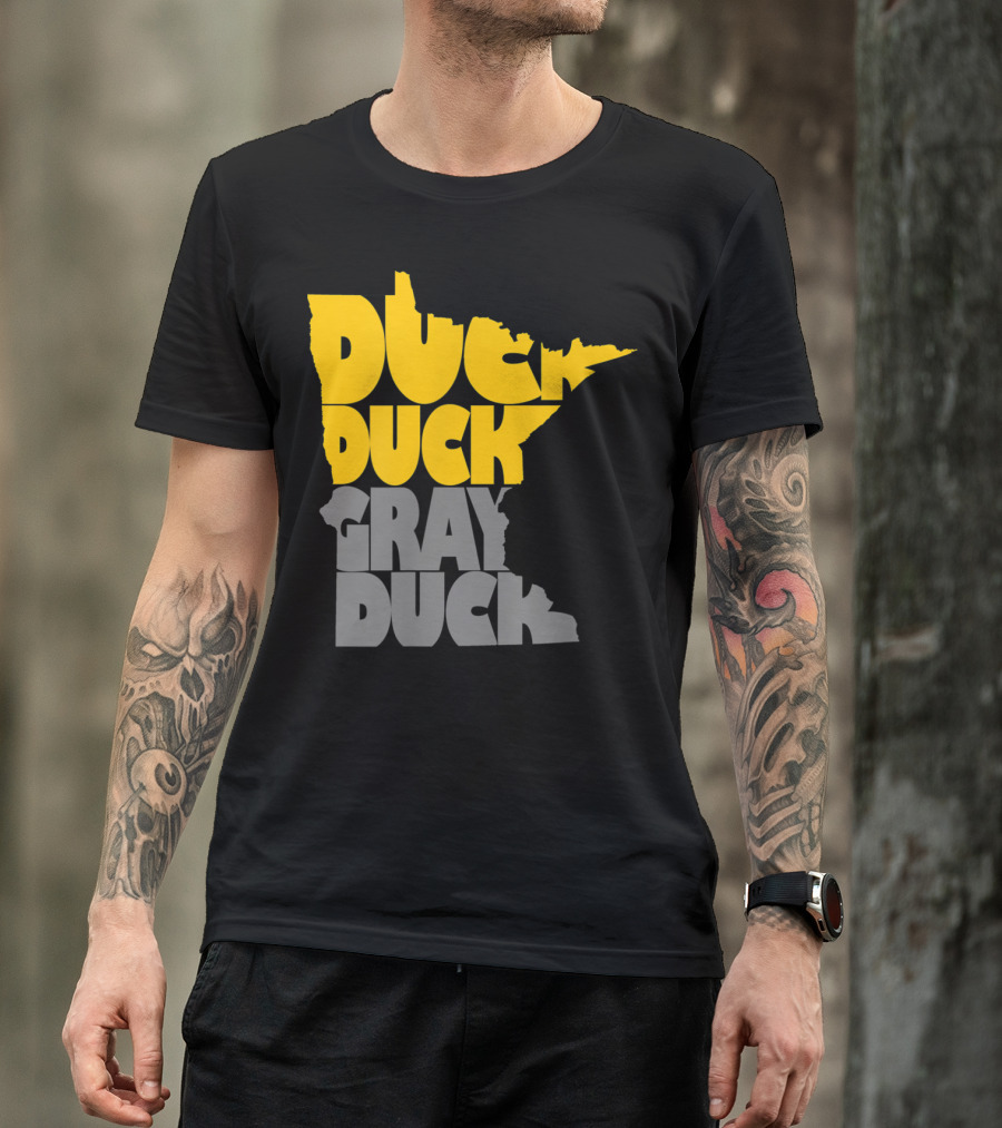 Duck Duck Gray Duck Minnesota Map T-Shirt