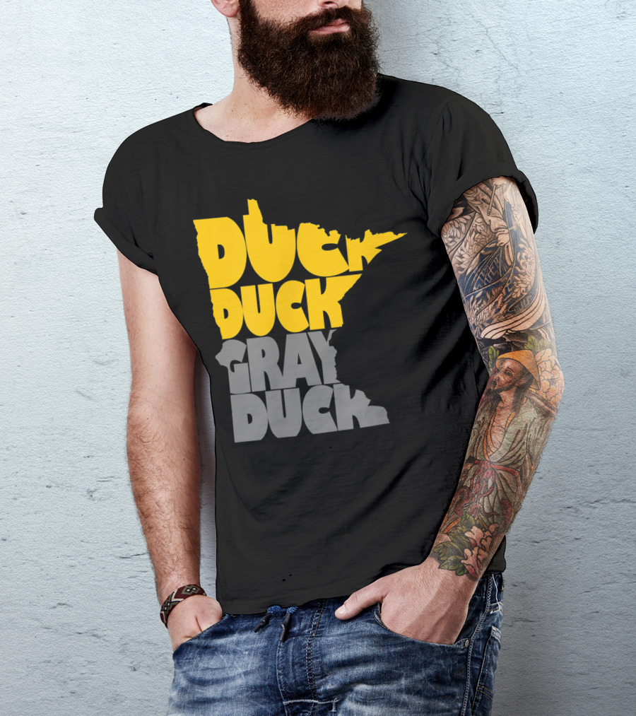 Duck Duck Gray Duck Minnesota Map T-Shirt