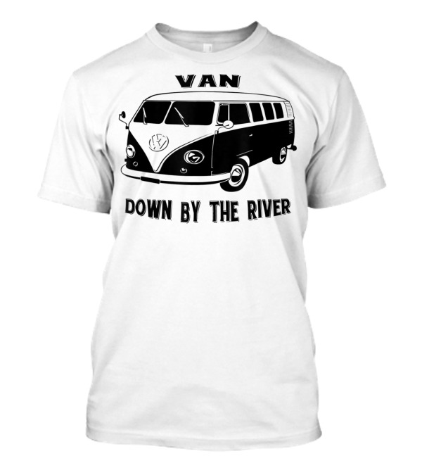Van Down By The River Classic Vintage 1960 Microbus T-Shirt