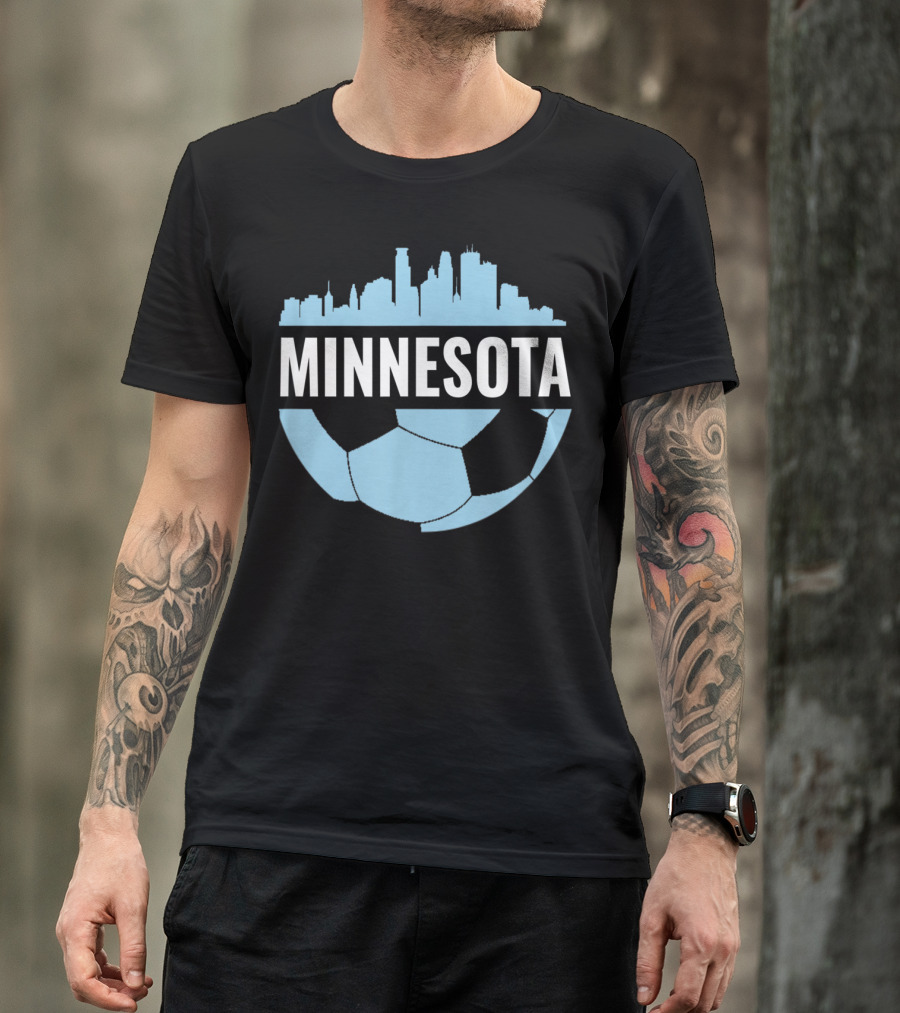 Minnesota Soccer Pride Futbol Skyline T-Shirt