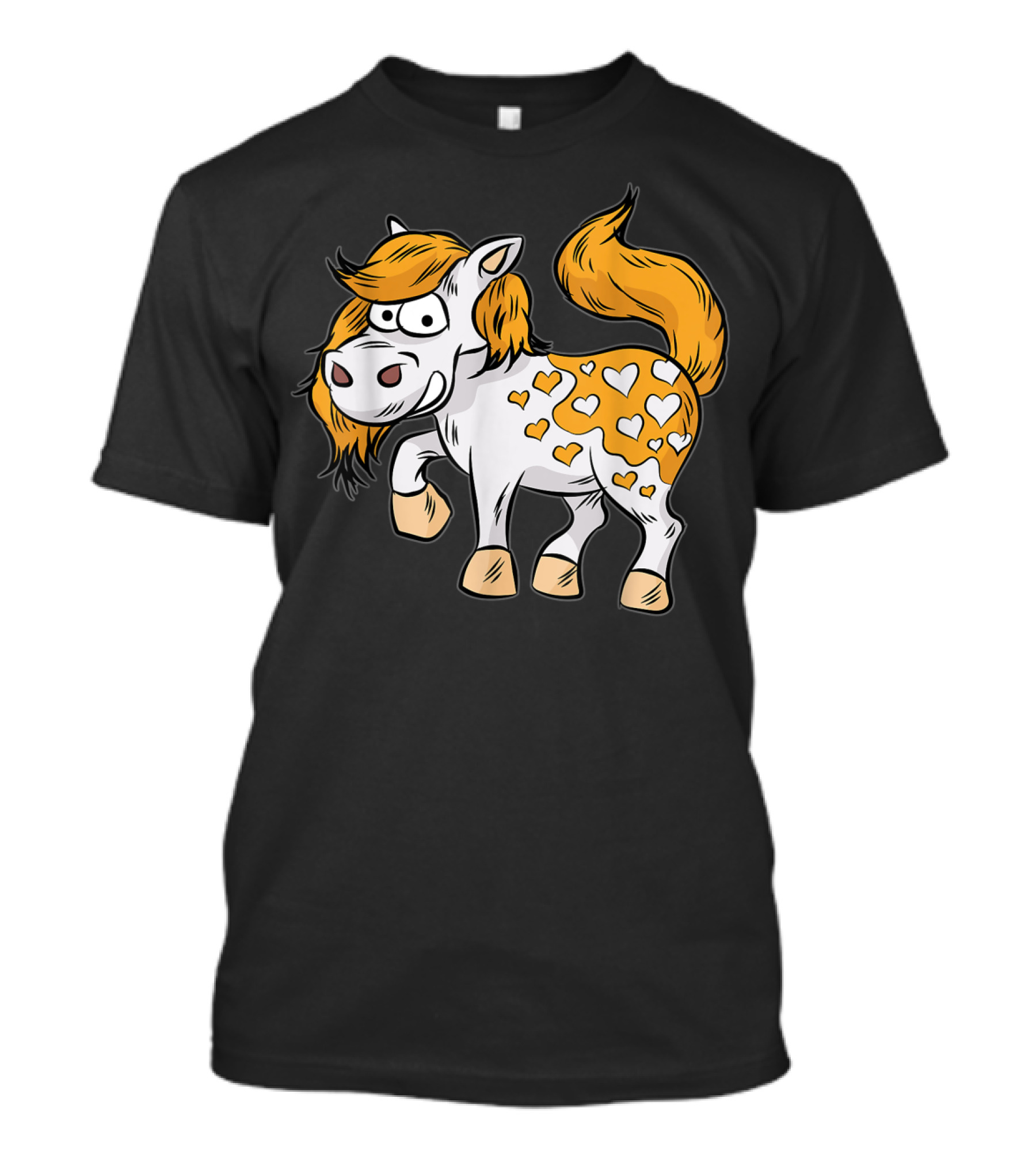 Appaloosa Horse Cartoon With Heart T-Shirt