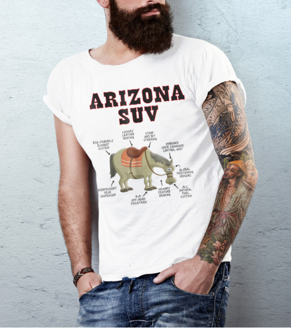 Arizona SUV Horse Mule Funny Joke T-Shirt