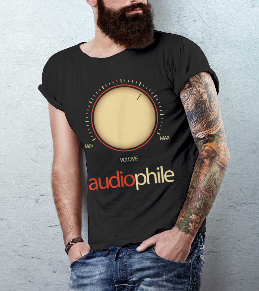 Volume Control Knob Audiophile Hifi Vintage Stereo T-Shirt