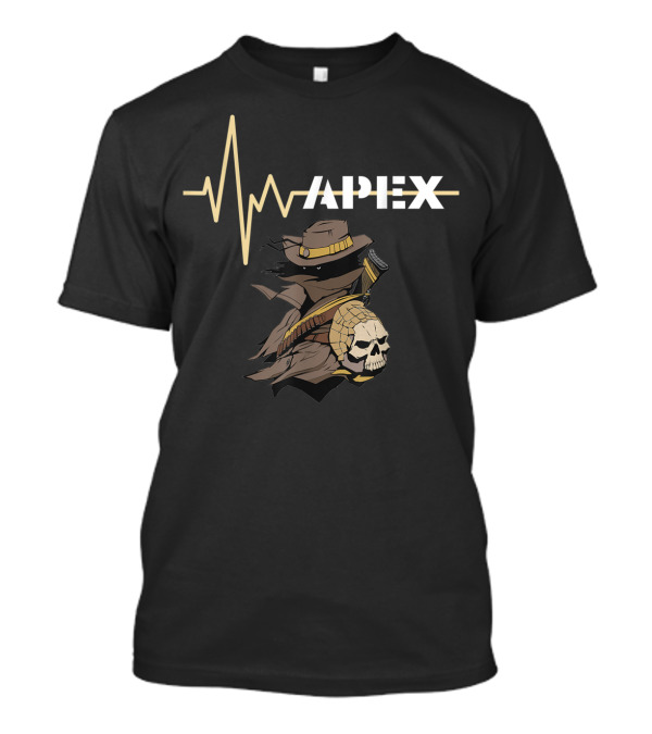 Apex Legends Video Gamer Skull Cowboy Pulse T-Shirt