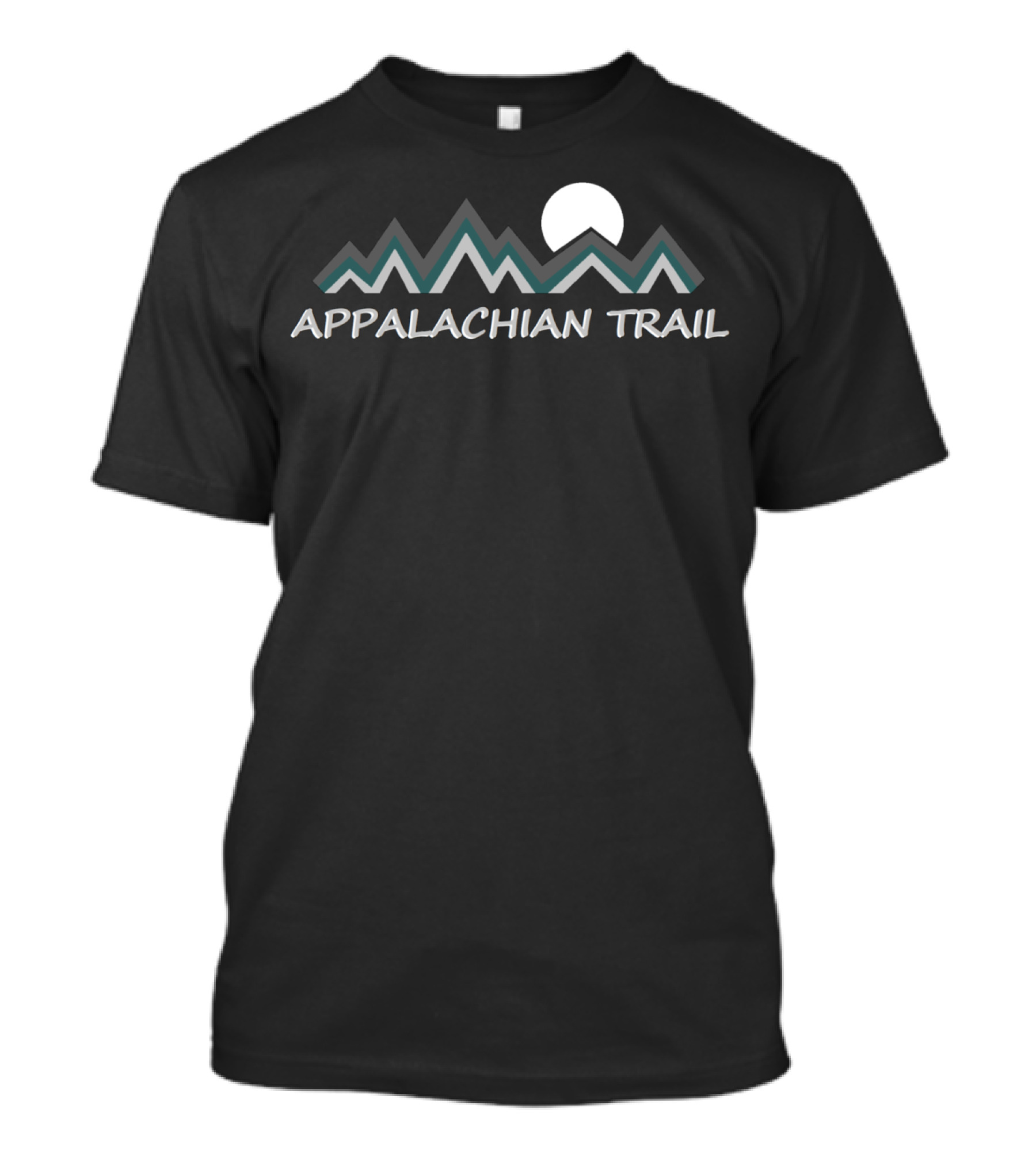 Appalachian Trail Mountain Silhouette With Moon T-Shirt