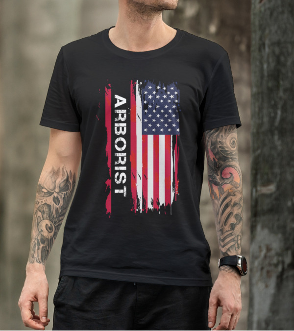 ARBoRIST American Flag Vertical Brushstroke T-Shirt