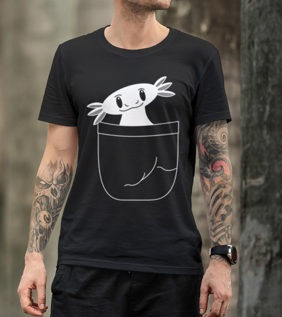 Axolotl In The Pocket Cute Mexican Salamander T-Shirt