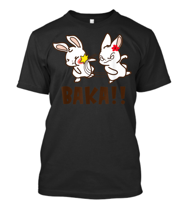 Baka Cute Japanese Anime Manga Bunny Otaku Humor T-Shirt