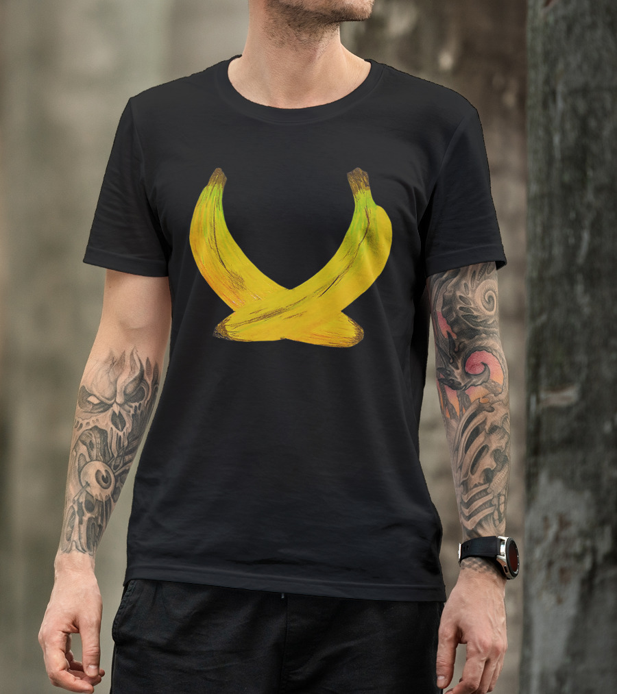 Bananas Yellow Crossed Fruits T-Shirt