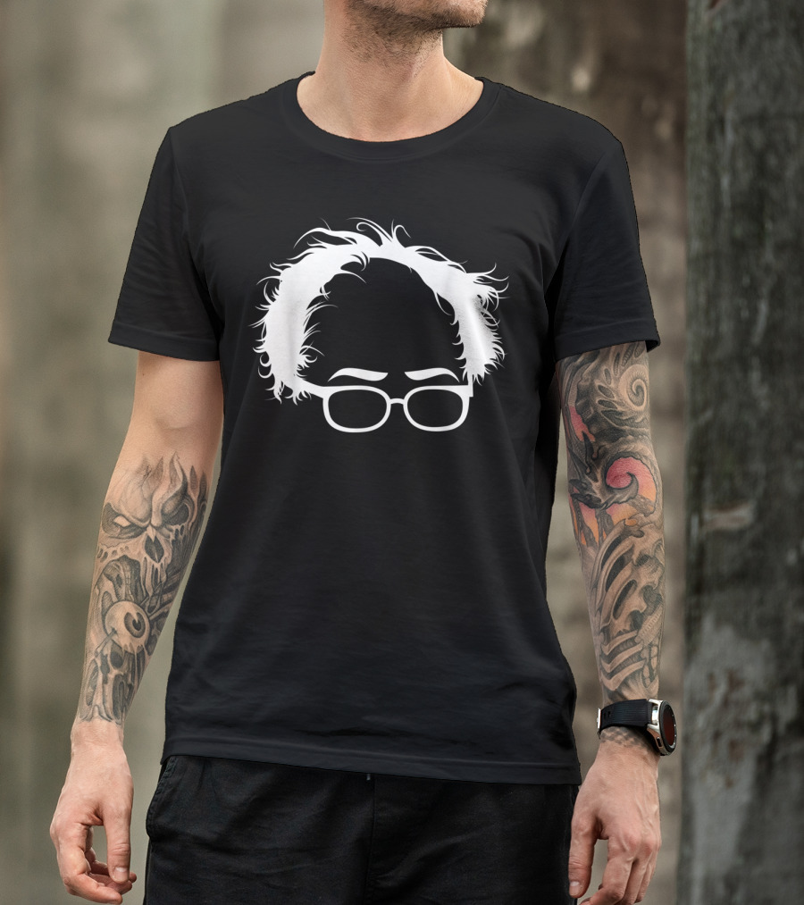 Bernie Sanders Iconic Hair Glasses T-Shirt