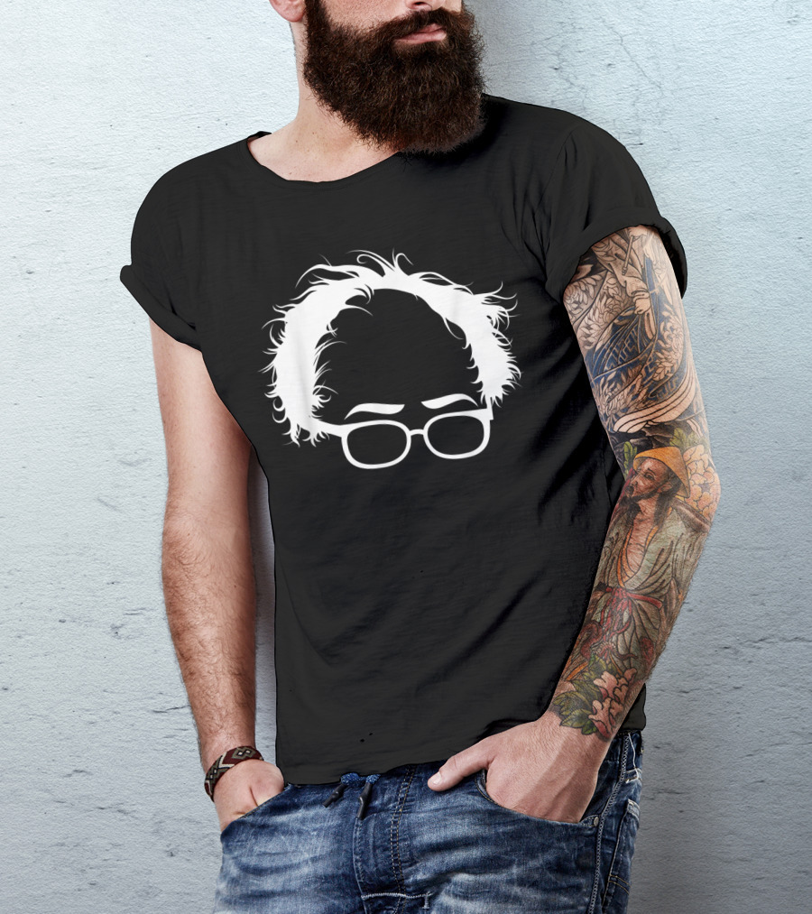 Bernie Sanders Iconic Hair Glasses T-Shirt