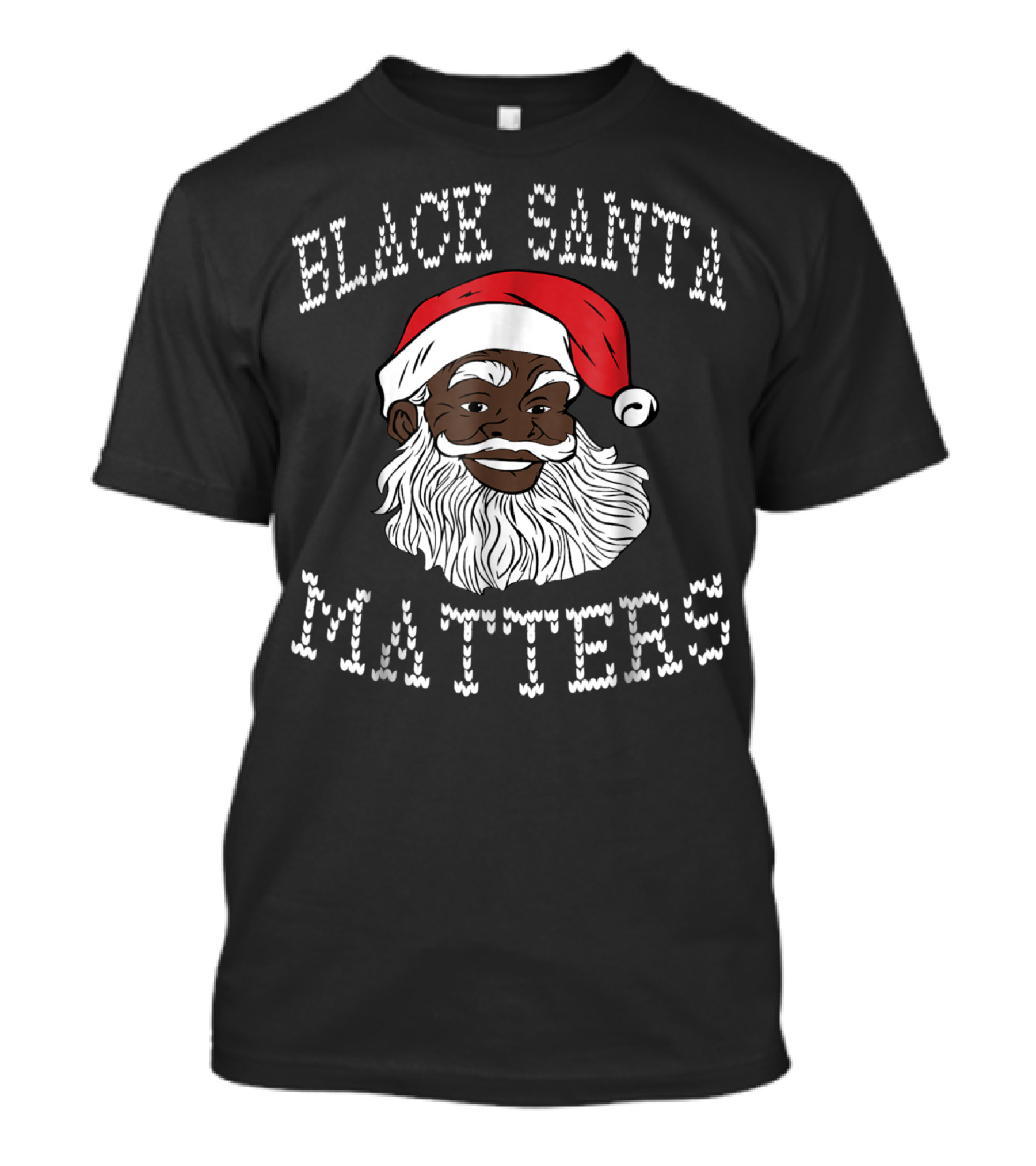 Black Santa Matters Black Owned Business Fun T-Shirt