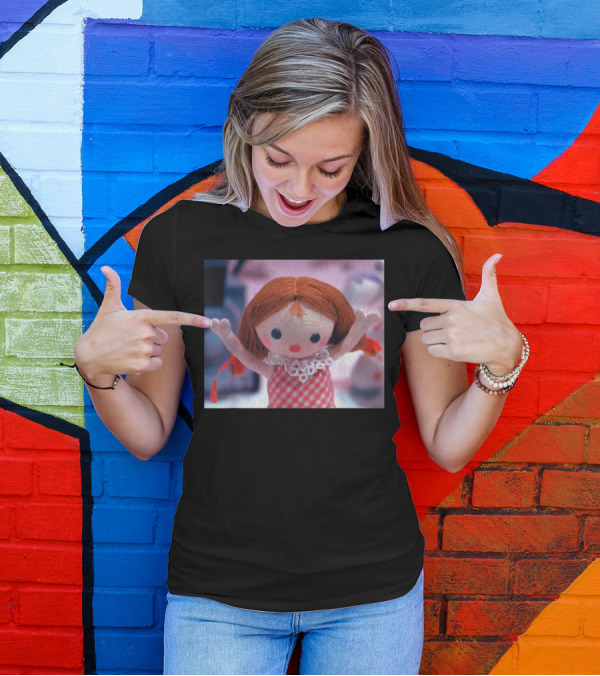 Cute Rag Doll With Red Hair And Island Vibes T-Shirt