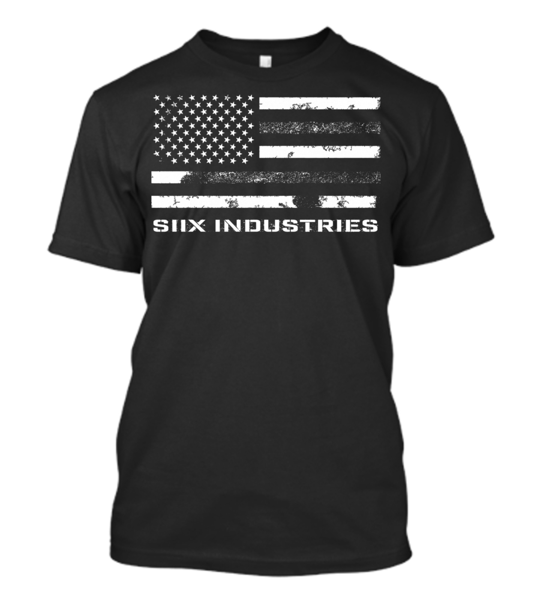 SIIX Industries Distressed American Flag T-Shirt