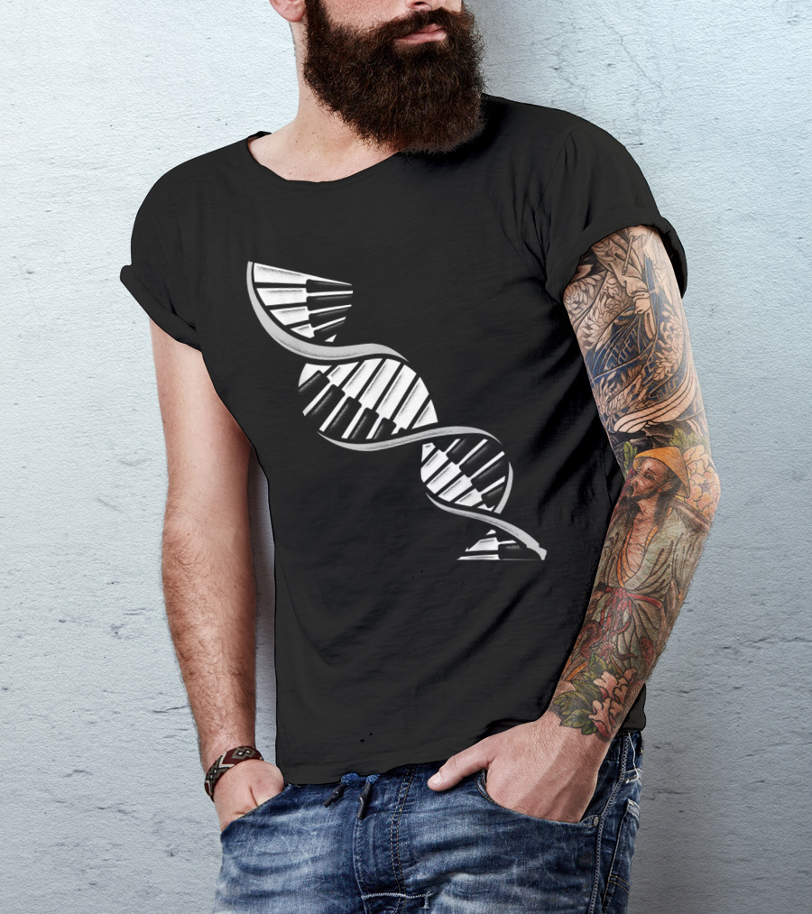Dna Piano Player Music Awesome Piano Player T-Shirt