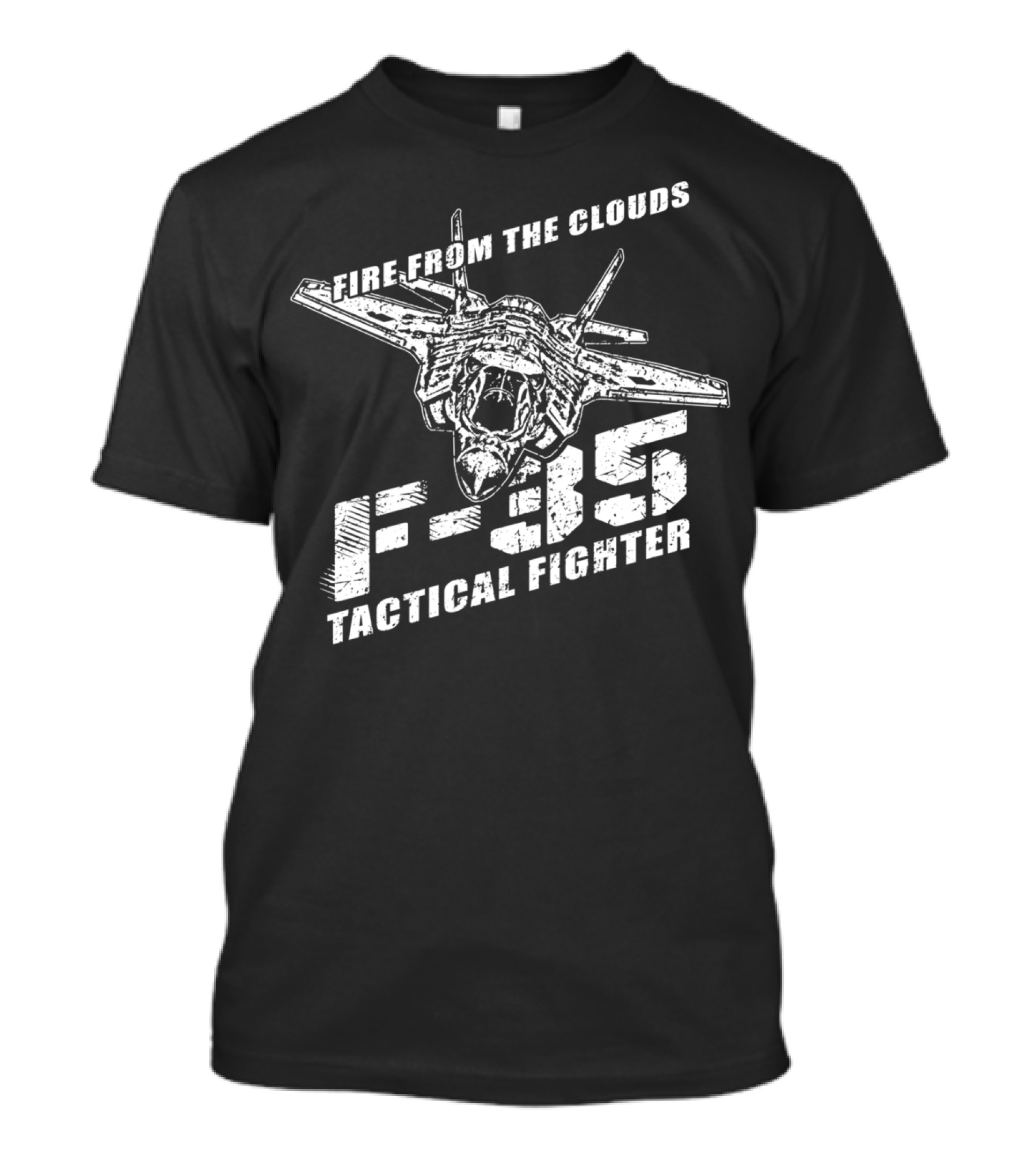 Fire From The Clouds F35 Tactical Fighter USAF Aviation T-Shirt
