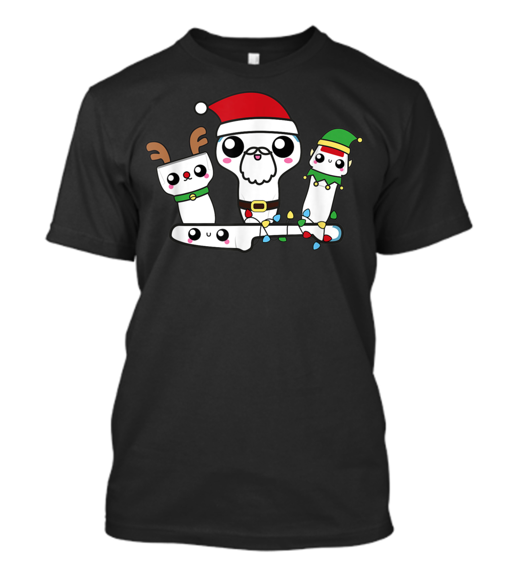 Funny Ultrasound Tech Sonographer Radiology Christmas Characters T-Shirt
