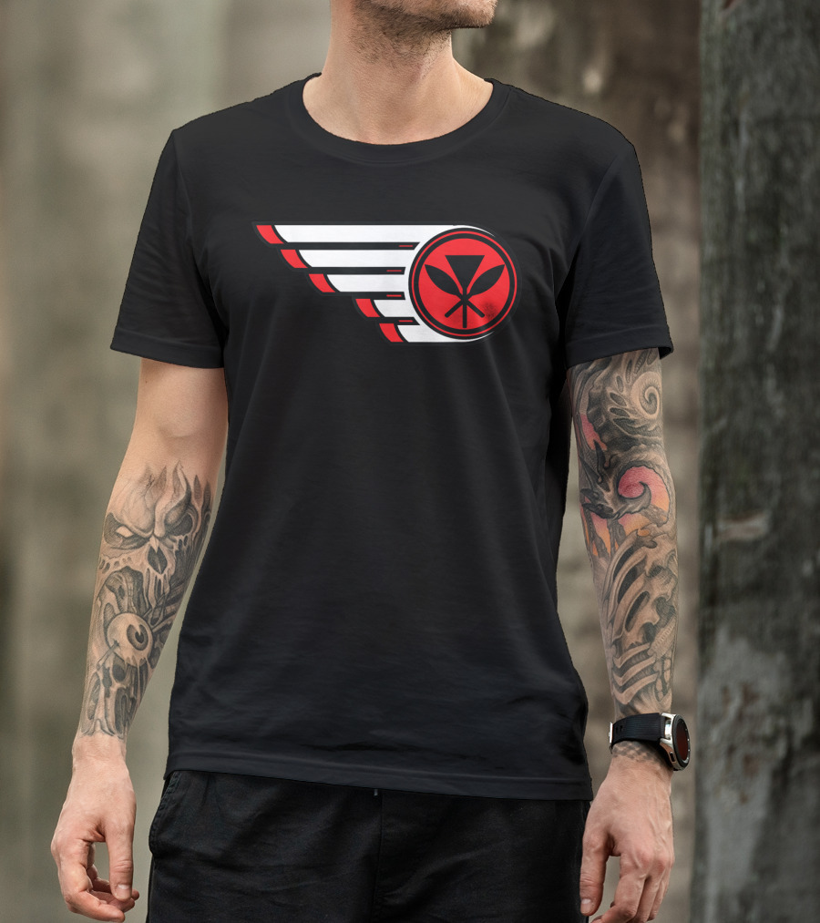Hi Hawaii Islands Kanaka Maoli Wings T-Shirt