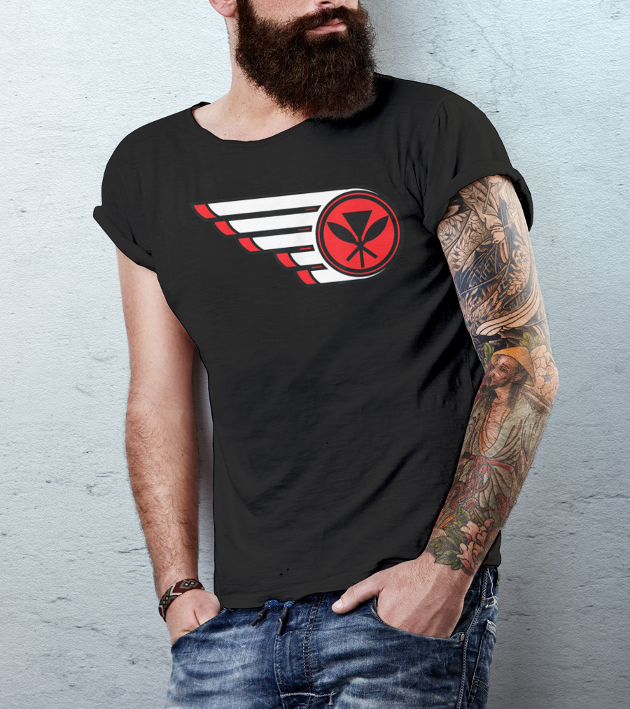 Hi Hawaii Islands Kanaka Maoli Wings T-Shirt