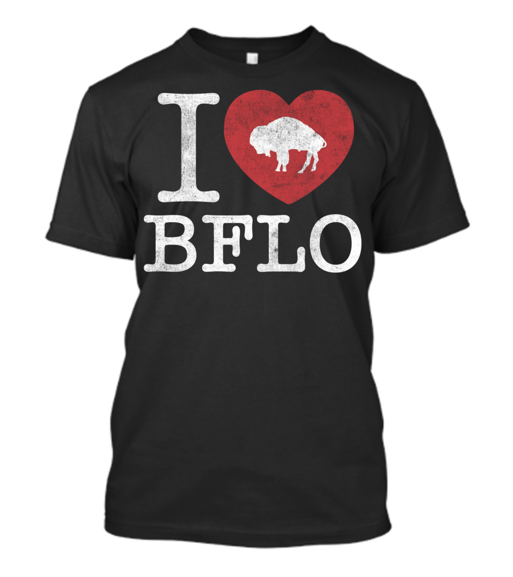 I Love BFLO Buffalo Vintage New York With Bison T-Shirt