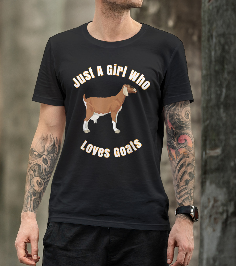 Just A Girl Who Loves Goats Anglonubian T-Shirt