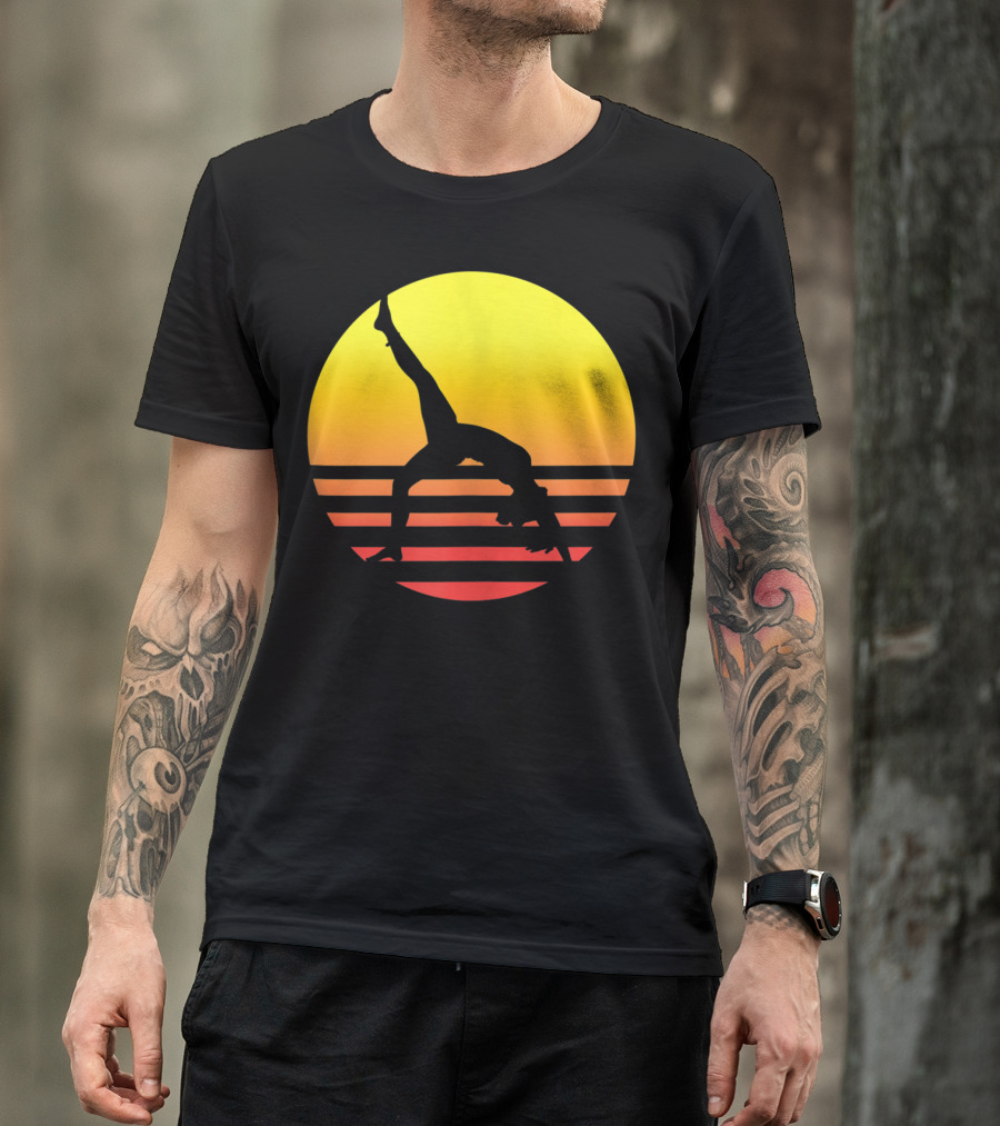 Gymnastics And Vintage Gymnast Sunset T-Shirt