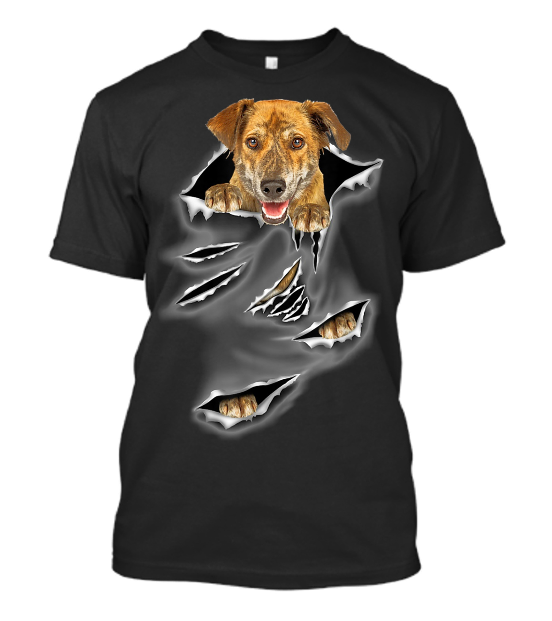 Plott Hound Torn Pocket Scratch T-Shirt