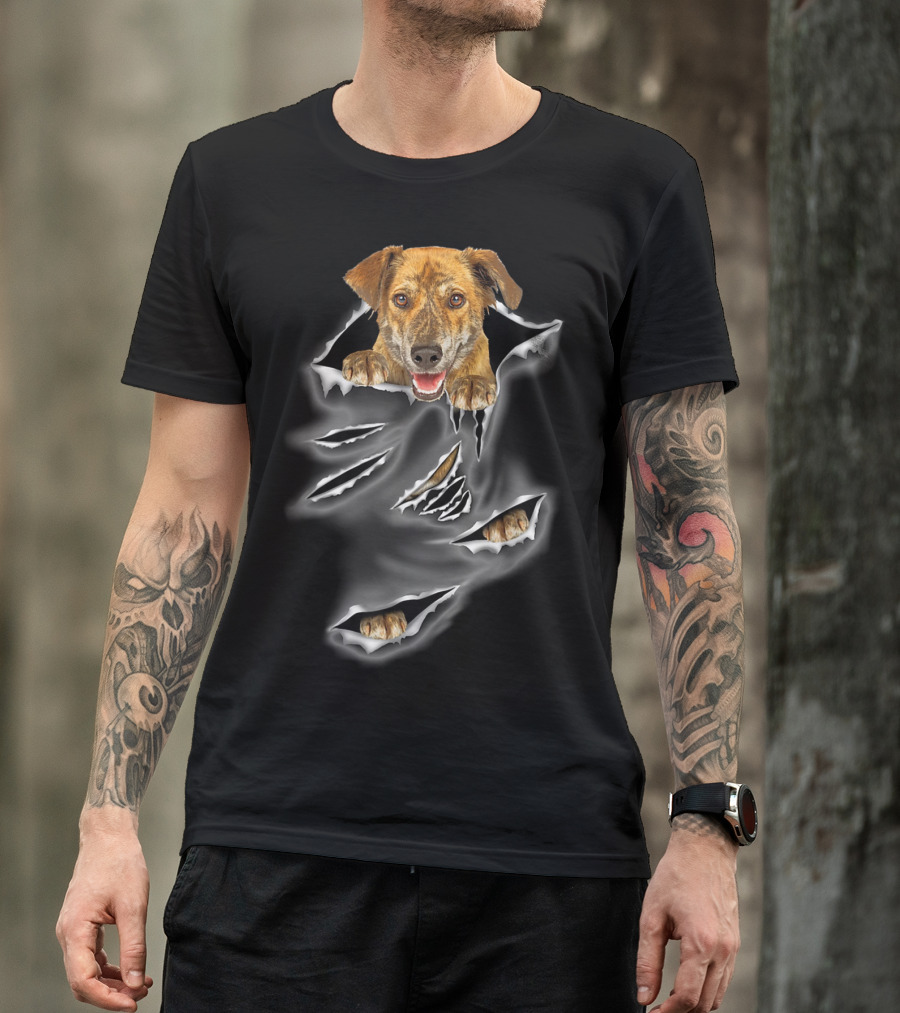 Plott Hound Torn Pocket Scratch T-Shirt