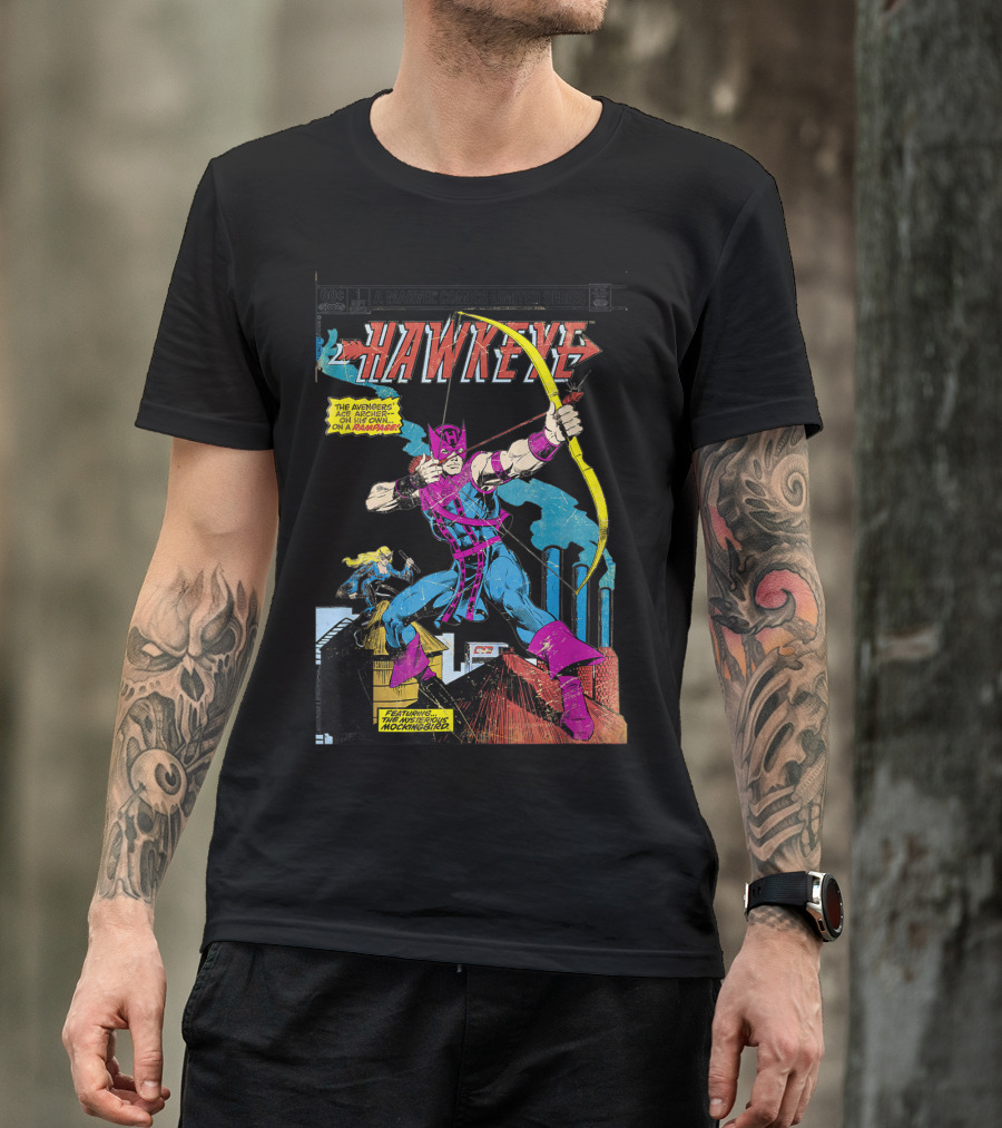 Marvel Comics Limited Series Hawkeye Featuring Mockingbird Classic Comic Book T-Shirt