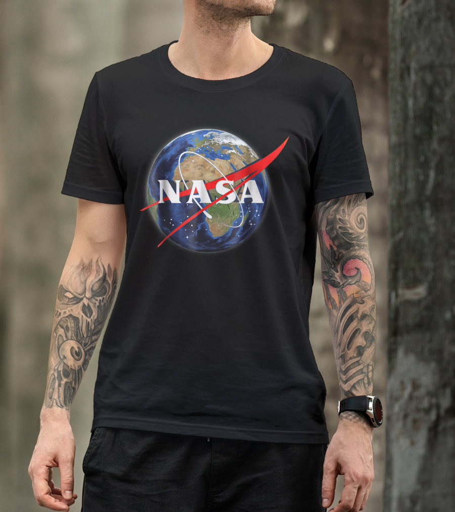 NASA Earth Globe Space Exploration T-Shirt
