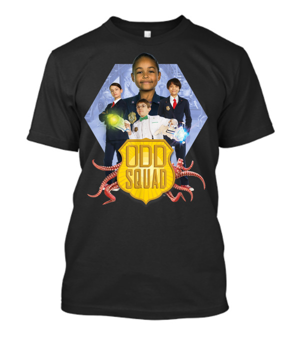 Odd Squad Characters With Tentacles And Badge T-Shirt
