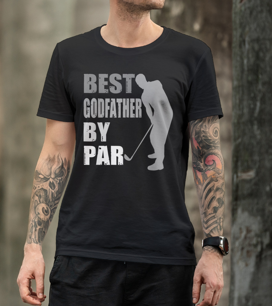 Best Godfather By Par Father's Day Golf T-Shirt