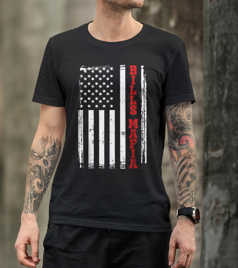 Bills Mafia USA Flag Buffalo T-Shirt