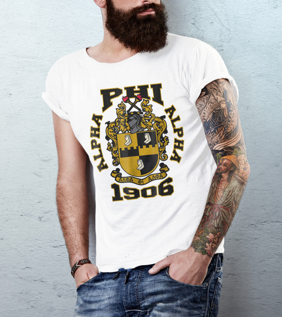 Alpha Phi Alpha Fraternity Crest 1906 ΑΦΑ T-Shirt