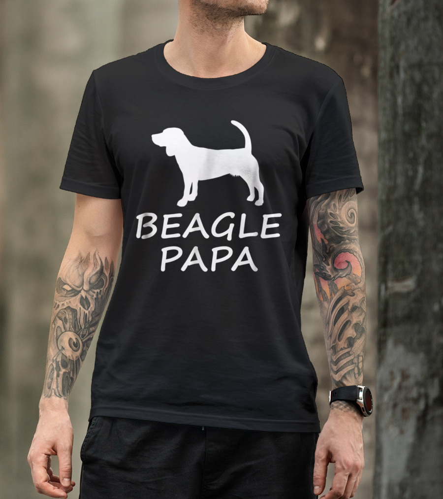 Beagle Papa Funny Beagle Lover Dog T-Shirt