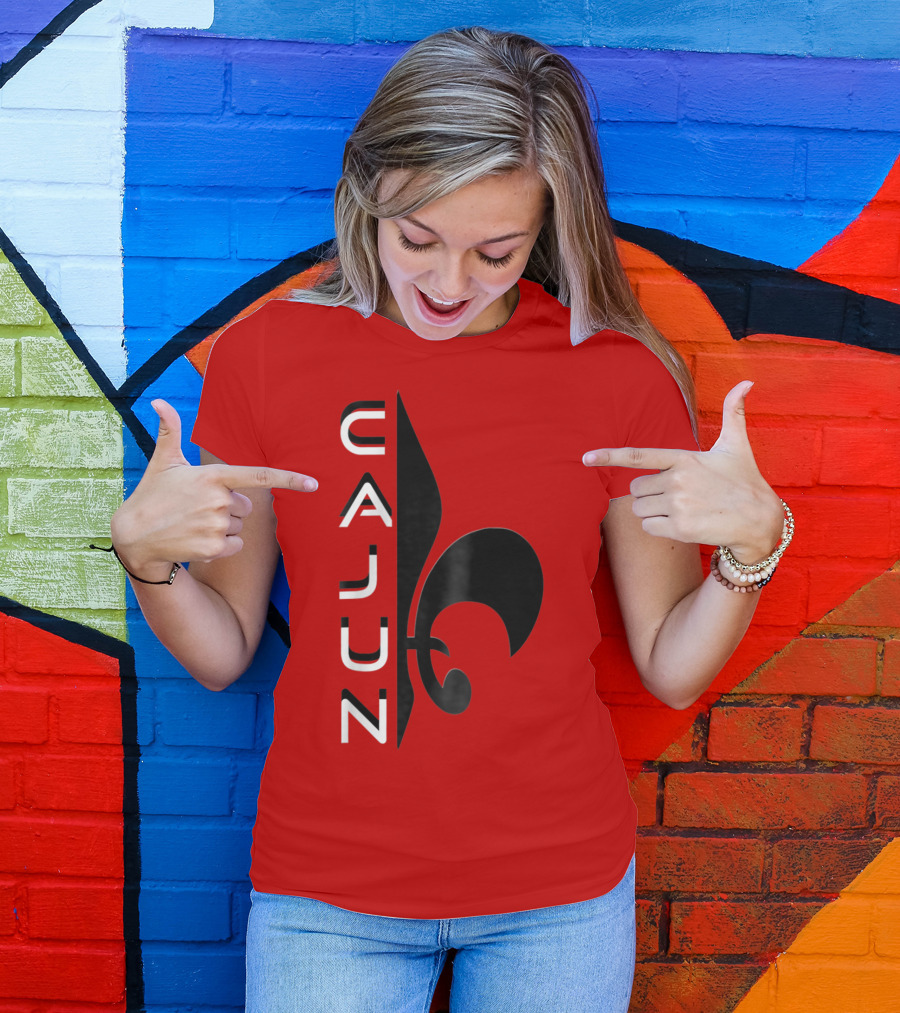 Cajun Fleur De Lis Louisiana Cajun Pride T-Shirt