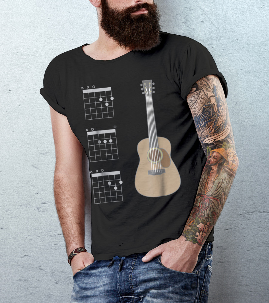 Dad Great Acoustic Guitar Chords T-Shirt