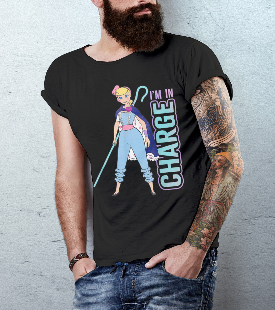 Disney Pixar Toy Story 4 Bo Peep I'm In Charge Character Pose T-Shirt