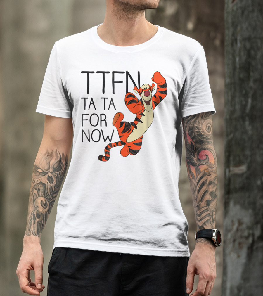 Disney Winnie The Pooh Tigger TTFN Ta Ta For Now T-Shirt