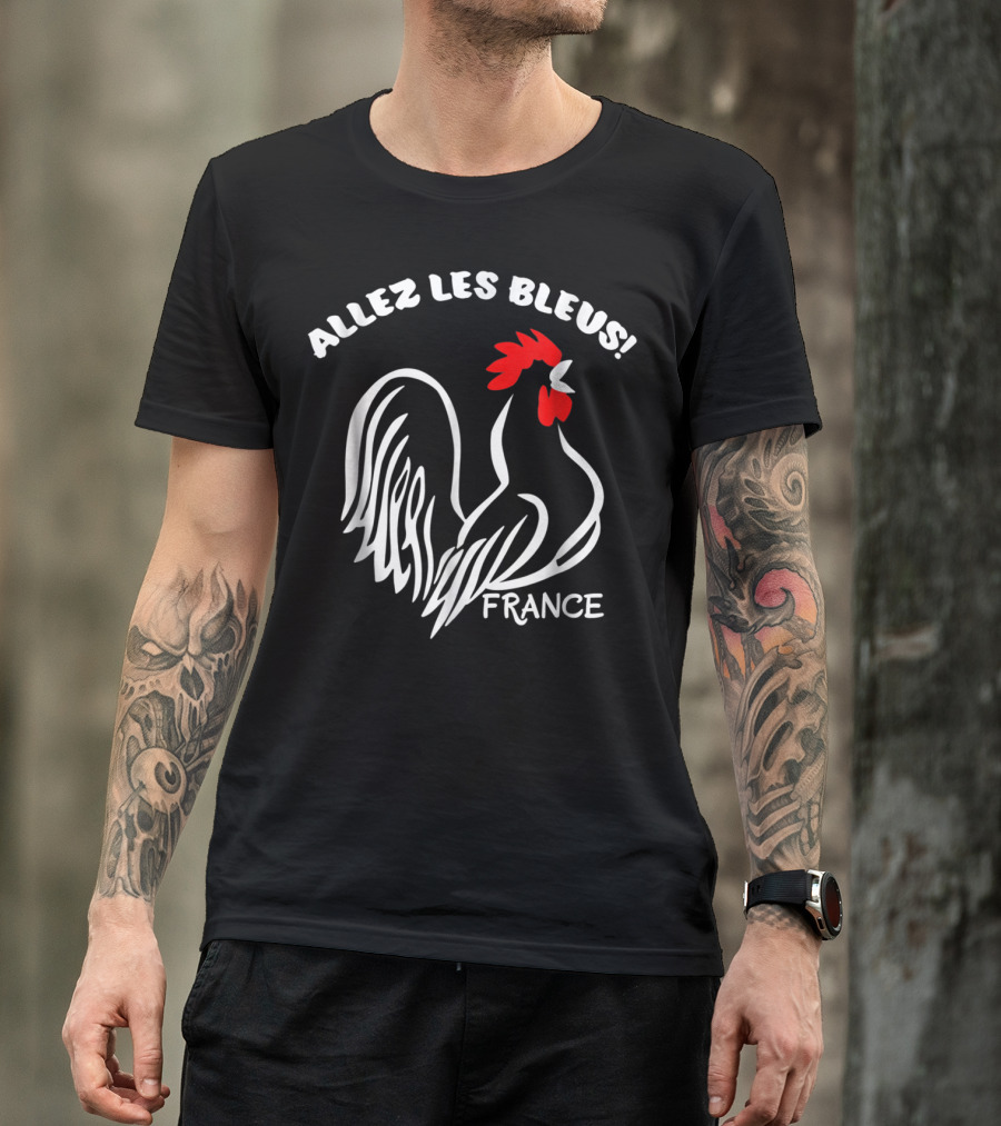 Allez Les Bleus France Soccer Football World Jersey T-Shirt