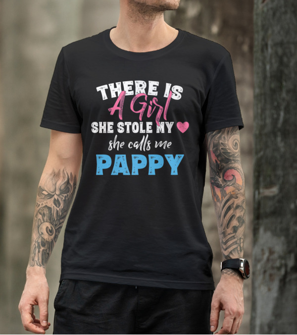 A Girl She Stole My Heart She Calls Me Pappy T-Shirt