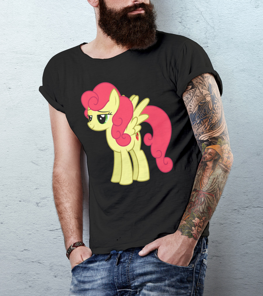 Daisy The Cut Horse Cartoon Style Character With Pink Mane And Wings T-Shirt