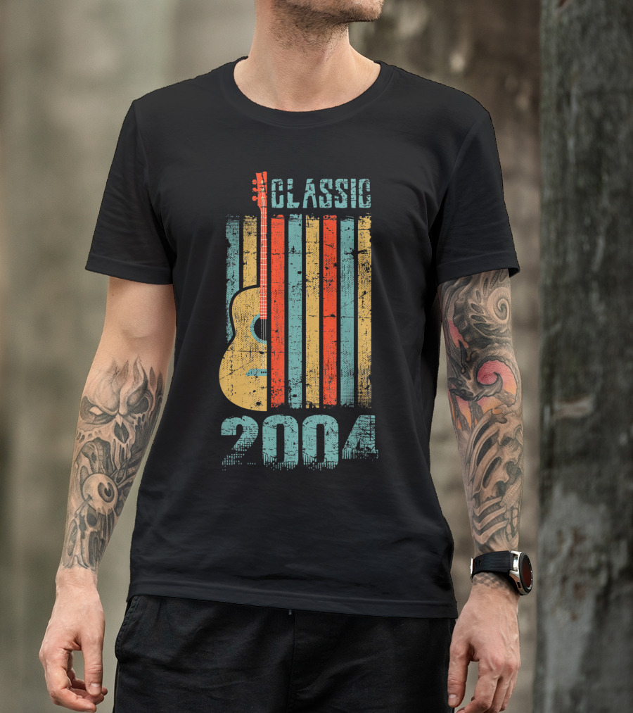 Classic 2004 Guitar Music 15 Years Old Birthday T-Shirt