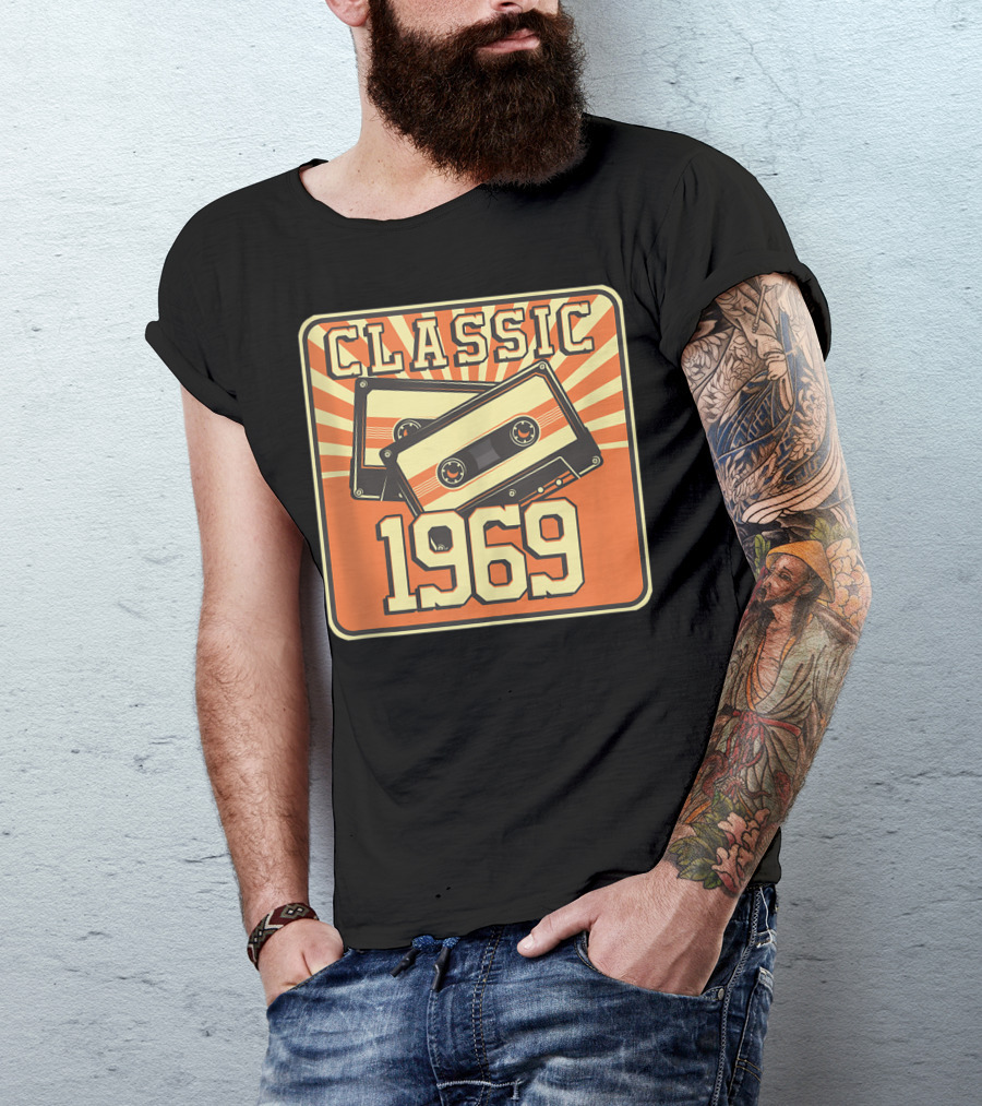 Classic 1969 Cassette 51st Birthday T-Shirt